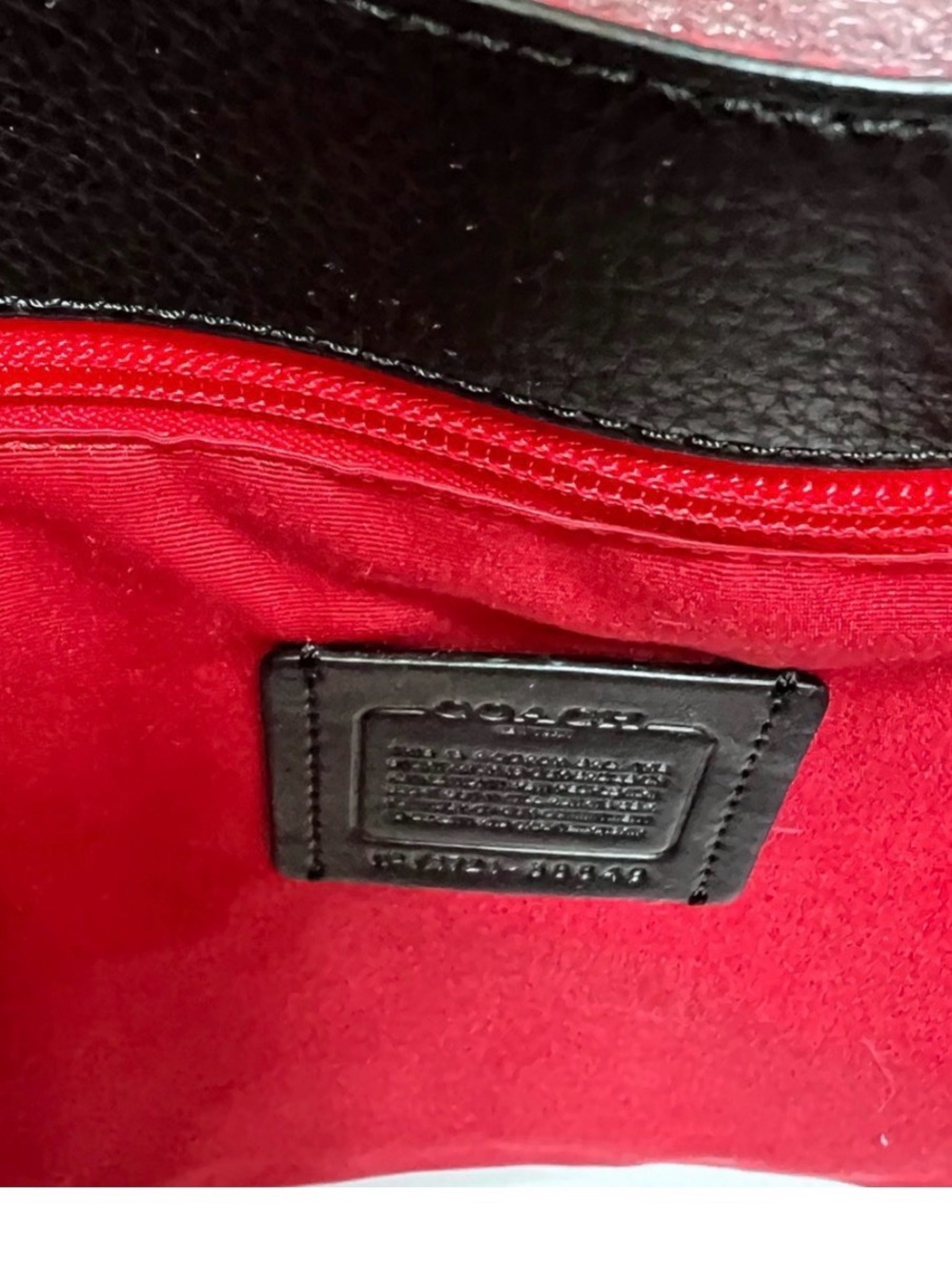 Coach NWT Market Tote $295 black w red - Picture 9 of 9